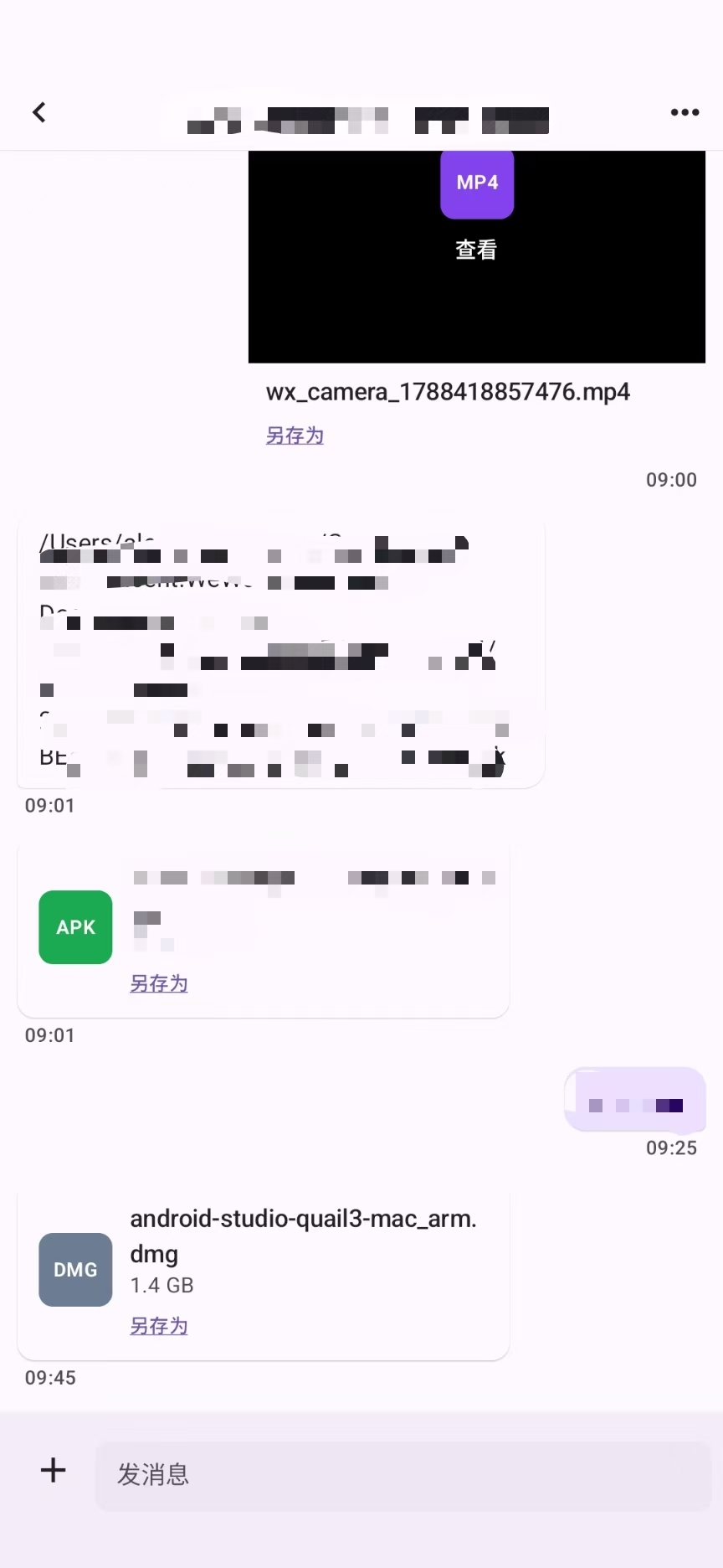 DevPeek Android App 中的文件互传会话